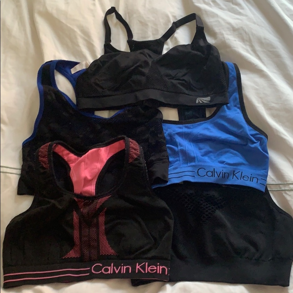 5 pack size M sports bras - Calvin Klein and more